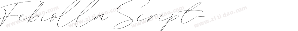 Febiolla Script字体转换